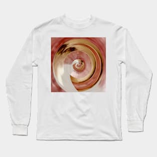 pink and gold whirl Long Sleeve T-Shirt